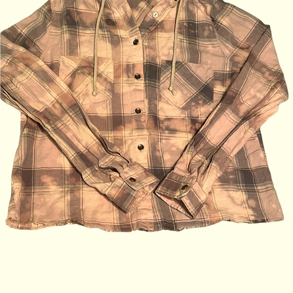 🩵Gilded Intent Women’s Flannel - Size Small - Picture 3 of 7